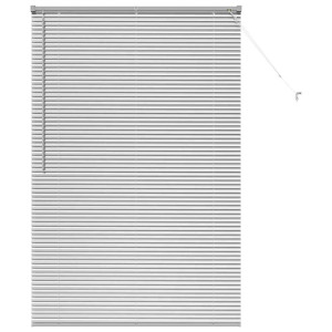 Persiana para Ventana Plateado 80 x 130 cm Aluminio H