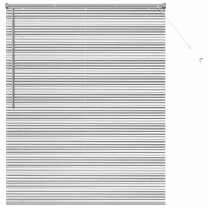 Persiana para Ventana Plateado 140 x 175 cm Aluminio H