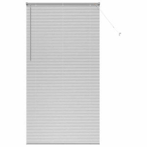Persiana para Ventana Plateado 120 x 220 cm Aluminio H