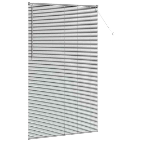 Persiana de Janela com cortinas Outros Manual Prata 80 x 130 cm Alumínio M 5