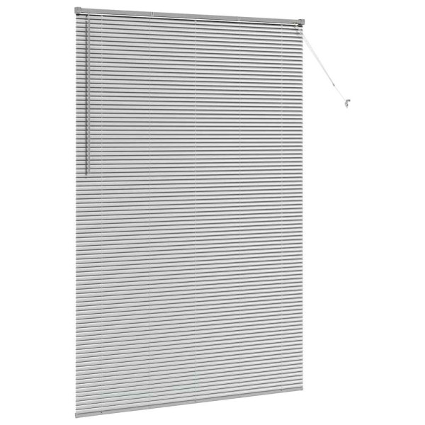 Persiana de Janela com cortinas Outros Manual Prata 80 x 130 cm Alumínio M 5