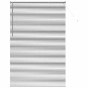 Persiana para Ventana Plateado 150 x 220 cm Aluminio H
