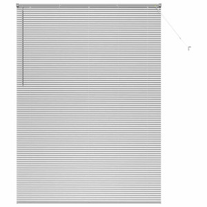 Persiana de Janela com cortinas Outros Manual Prata 160 x 220 cm Alumínio H