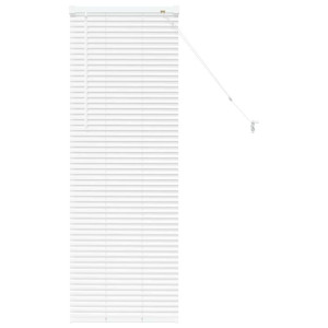 Persiana de Janela com cortinas Outros Manual Branco 80 x 130 cm Alumínio H