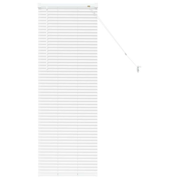 Persiana de Janela com cortinas Outros Manual Branco 80 x 130 cm Alumínio M 2