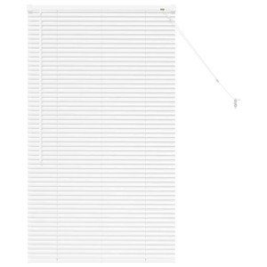 Persiana para Ventana con cortinas Otro Manual Blanco 80 x 130 cm Aluminio H