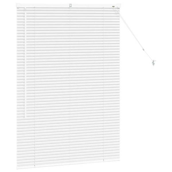 Persiana de Janela com cortinas Outros Manual Branco 80 x 130 cm Alumínio M 5
