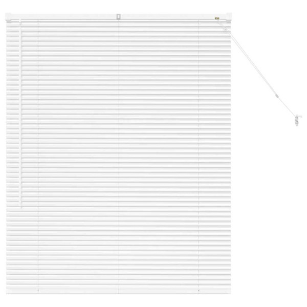 Persiana de Janela com cortinas Outros Manual Branco 100 x 130 cm Alumínio M 2