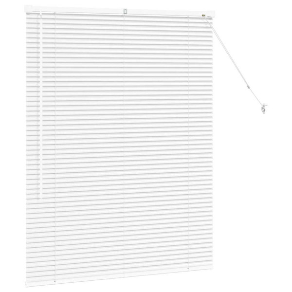 Persiana de Janela com cortinas Outros Manual Branco 100 x 130 cm Alumínio M 5