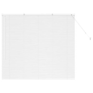 Persiana para Ventana con cortinas Otro Manual Blanco 80 x 130 cm Aluminio H