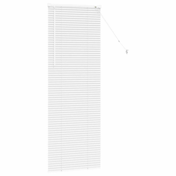 Persiana de Janela com cortinas Outros Manual Branco 80 x 130 cm Alumínio M 5
