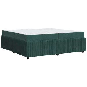 Estructura de cama con colchón Otro Verde oscuro 200 x 200 cm H