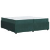 Estructura de cama con colchón Otro Verde oscuro 200 x 200 cm 2