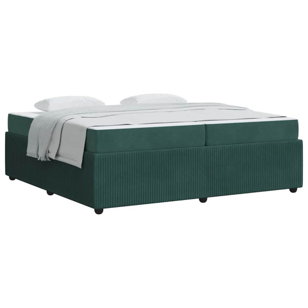 Estructura de cama con colchón Otro Verde oscuro 200 x 200 cm M 3