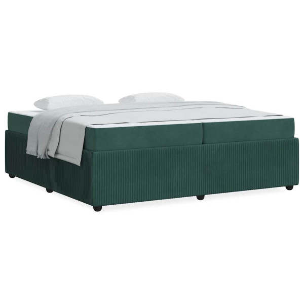 Estructura de cama con colchón Otro Verde oscuro 200 x 200 cm M 4