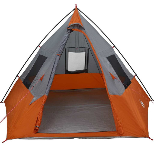 Barraca Cinza e Laranja e Preto 383 x 338 x 217 cm Poliéster M 4