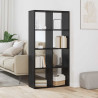 Gabinete de Livros Carvalho preto 69.5 x 29 x 137.5 cm 1