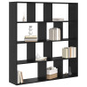 Gabinete de Livros Carvalho preto 132 x 29 x 141.5 cm 1