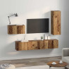 Conjunto de móvel de TV 4 pcs Madeira antiga 30.5 x 30 x 90 cm 4