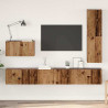 Conjunto de mueble de TV 4 pcs Madera vieja 30.5 x 30 x 110 cm 1