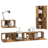 Conjunto de mueble de TV 4 pcs Madera vieja 30.5 x 30 x 110 cm 3