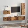 Conjunto de mueble de TV 4 pcs Madera vieja 30.5 x 30 x 110 cm 4