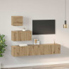 Conjunto de mueble de TV 4 pcs Roble artisan 80 x 30 x 30 cm 4