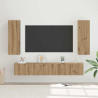 Conjunto de mueble de TV 4 pcs Roble artisan 30.5 x 30 x 90 cm 1