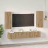 Conjunto de mueble de TV 4 pcs Roble artisan 30.5 x 30 x 90 cm 4