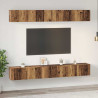 Conjunto de mueble de TV 6 pcs Madera vieja 60 x 30 x 35 cm 4