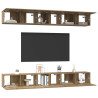 Conjunto de mueble de TV 6 pcs Roble artisan 60 x 30 x 35 cm 3