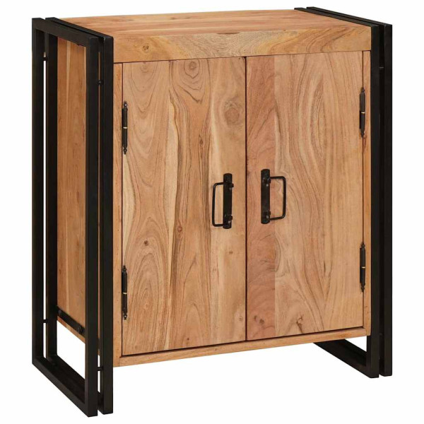 Armario de Noche Marrón 38 x 33 x 58 cm madera maciza de acacia M 3
