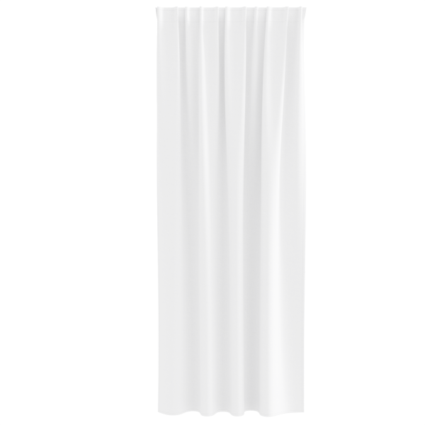 Cortinas opacas 2 pcs Blanco puro 245 x 140 cm Poliéster M 3