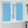 Cortinas opacas 2 pcs Azul claro 175 x 140 cm Poliéster 1