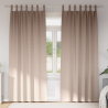 Cortinas opacas con cortinas 2 pcs Taupé 225 x 140 cm Poliéster 1