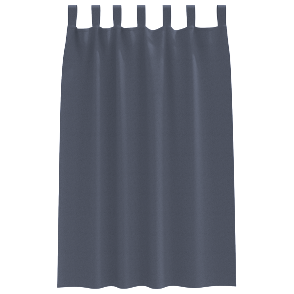 Cortinas opacas 2 pcs Cinzento-escuro 175 x 140 cm Poliéster M 3