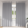 Cortinas opacas 2 pcs Gris claro 260 x 140 cm Poliéster 1