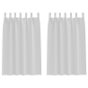 Cortinas opacas 2 pcs Gris pálido 175 x 140 cm Poliéster 2