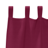Cortinas opacas 2 pcs vermelho tinto 225 x 140 cm Poliéster 4