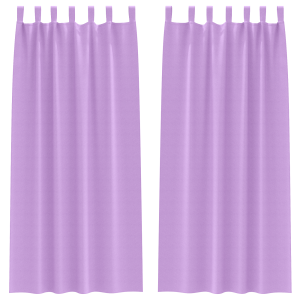 Cortinas opacas com cortinas 2 pcs Roxo 225 x 140 cm Poliéster H