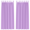 Cortinas opacas 2 pcs Morado 225 x 140 cm Poliéster 2