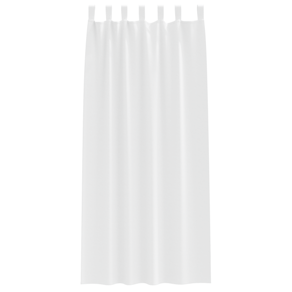 Cortinas opacas 2 pcs Blanco puro 245 x 140 cm Poliéster M 3