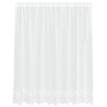Cortina de Renda com cortinas Floral Branco 200 x 180 cm Poliéster 2