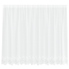 Cortina de Renda com cortinas Branco 300 x 140 cm Poliéster 2