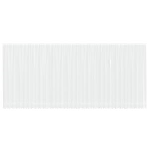 Cortina de Renda com cortinas Floral Branco 900 x 220 cm Poliéster H