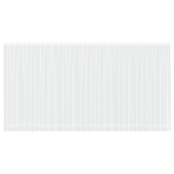 Cortina de Encaje con cortinas Floral Blanco 900 x 300 cm Poliéster M 2