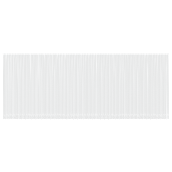 Cortina de Encaje con cortinas Floral Blanco 1200 x 300 cm Poliéster M 2