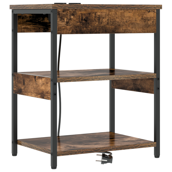 Armários de Canto 2 pcs Carvalho fumado 41 x 31 x 51 cm M 5