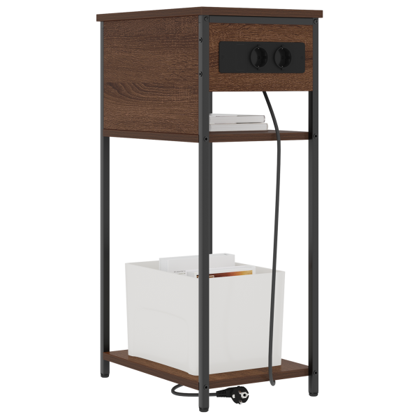 Armário de Cabeceira Carvalho castanho 41 x 28 x 76 cm M 3