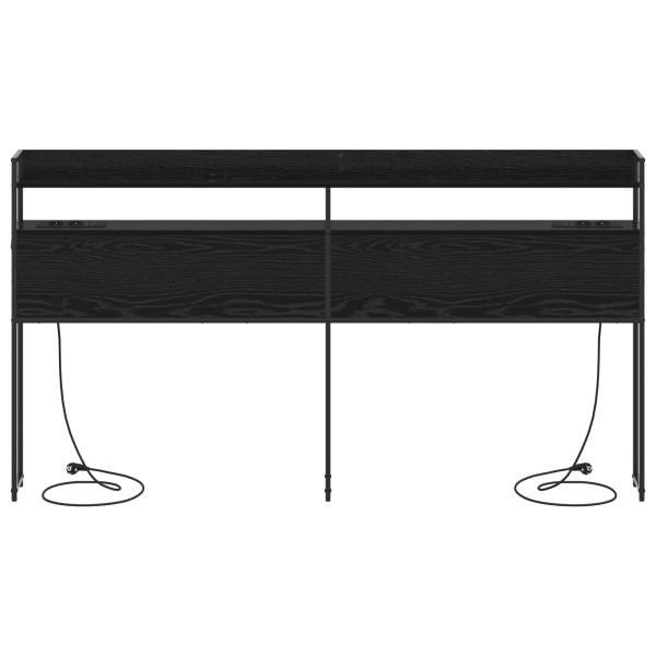 Cabecera de almacenamiento Roble negro 180 cm M 5